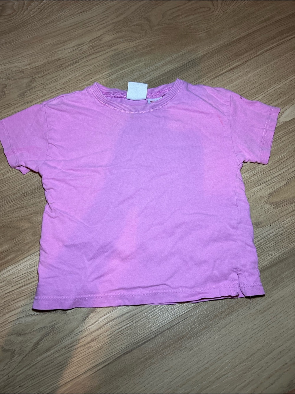 Zara Pink Short-Sleeve Crewneck Tee for Kids